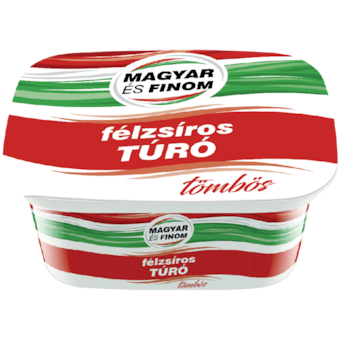Magyar és Finom tégelyes félzsíros túró