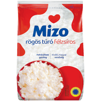 Mizo félzsíros rögös túró