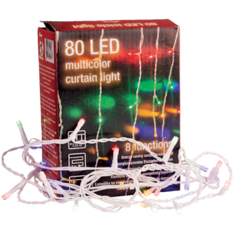 80 LED fényfüggöny