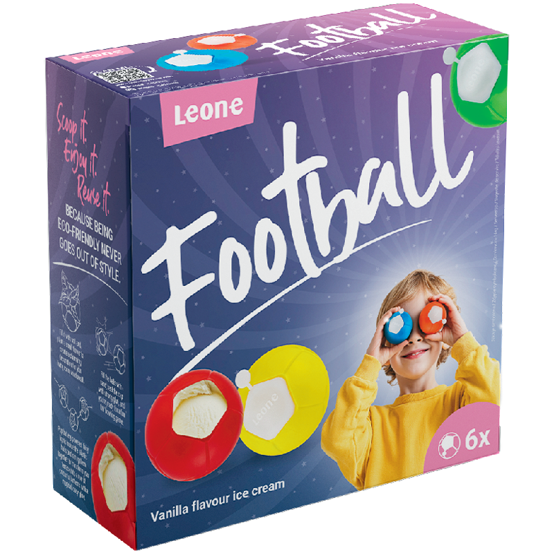 Leone Football Vaníliás Jégkrém Multipack