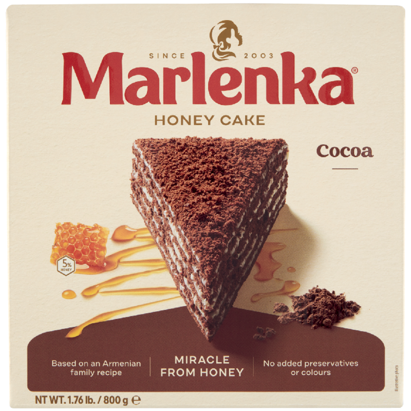 Marlenka Kakaós-mézes Torta