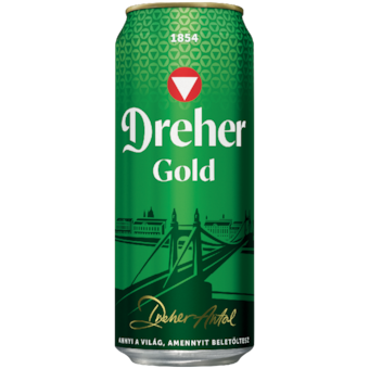 Dreher Gold dobozos világos sör