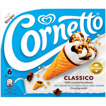 Algida Cornetto Classico vaníliás tölcséres jégkrém multipack