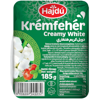 Hajdú krémfehérsajt növényi zsírral
