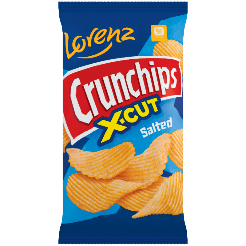 Lorenz Crunchips X-cut Hullámos Burgonyachips
