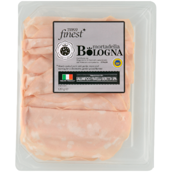 Tesco finest szeletelt Mortadella Bologna