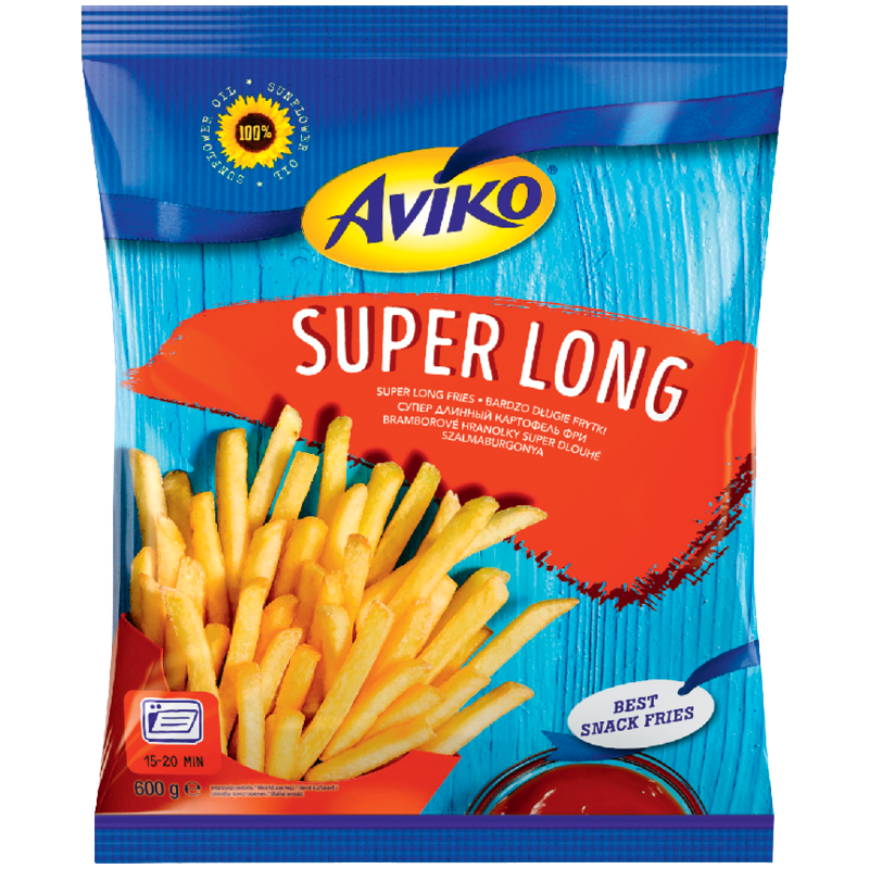 Aviko Super Long Elősütött és Gyorsfagyasztott Szalmaburgonya*