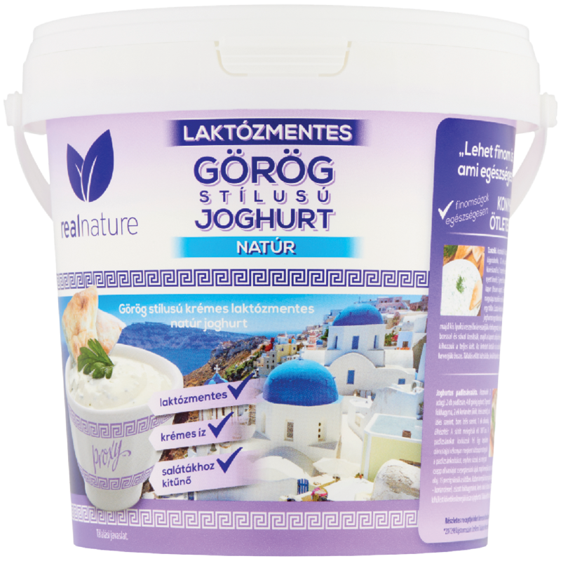Realnature Laktózmentes Görög Stílusú Joghurt