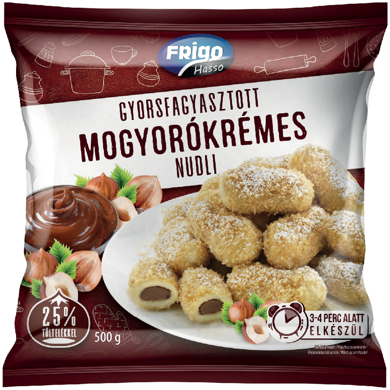 Frigo-hasso Gyorsfagyasztott Mogyorókrémes Nudli