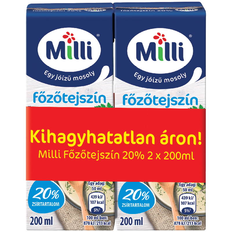 Milli Perfecto Főzőtejszín Multipack