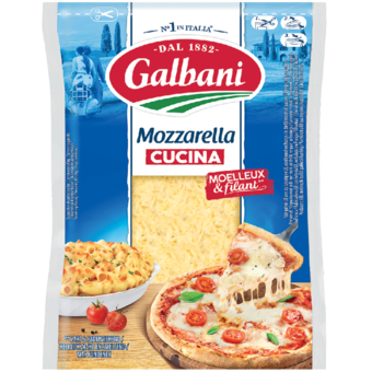 Galbani Mozzarella Cucina félzsíros, félkemény reszelt Mozzarella sajt