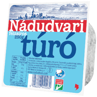 Nádudvari félzsíros túró