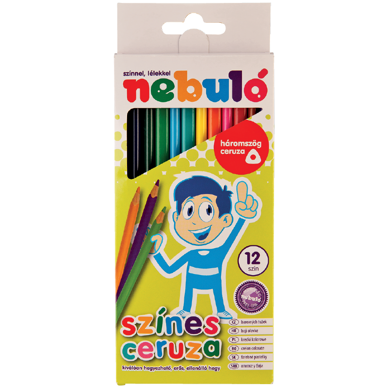 Nebuló Színes-, Háromszög Ceruza Szett