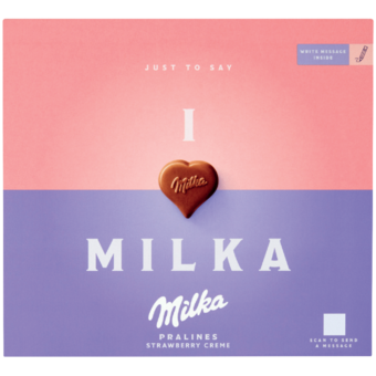 I love Milka praliné