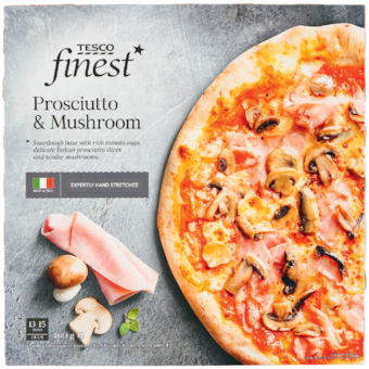 Tesco finest gyorsfagyasztott, elősütött pizza