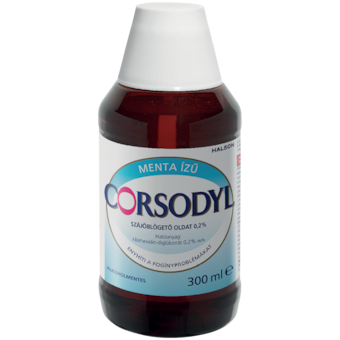 Corsodyl alkoholmentes menta ízű szájöblögető oldat