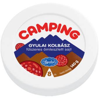 Camping kördobozos ömlesztett sajt