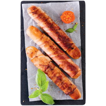 Grill Master Maxi Berner sajtos kolbász bacon szalonnába göngyölve
