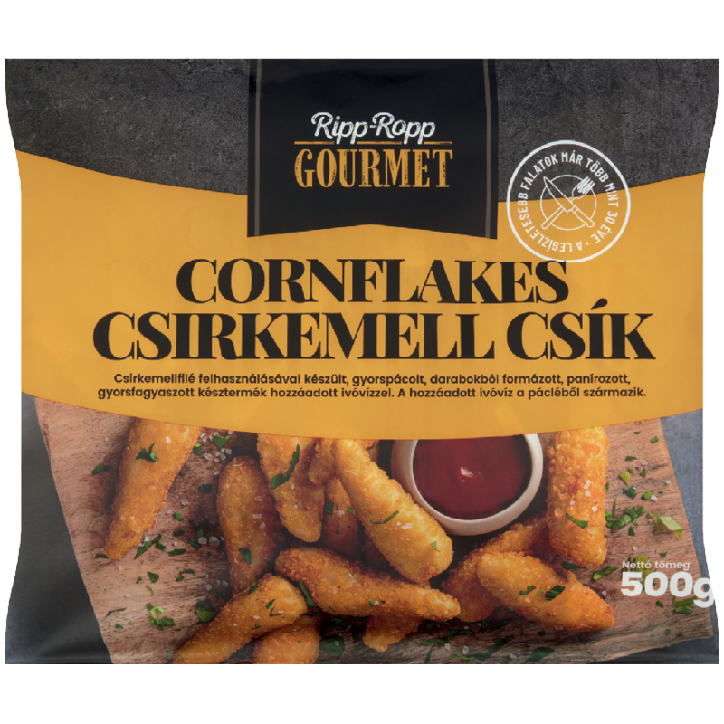 Ripp-ropp Gourmet Gyorsfagyaszott Cornflakes Csirkemell Csík
