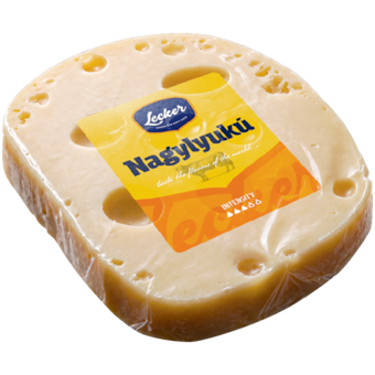 Lecker nagylyukú félzsíros, félkemény sajt