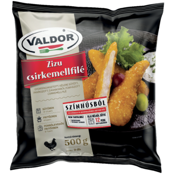 Valdor Zizu gyorsfagyasztott panírozott csirkemellfilé