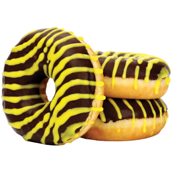 Vaníliás-kakaós gyűrűs töltött fánk