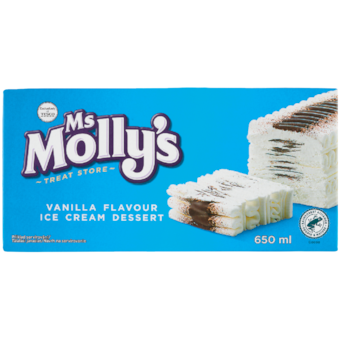 Ms Molly's vaníliaízű jégkrém kakaós bevonó rétegekkel