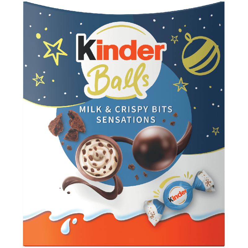 Kinder Balls Milk&crispy Csokoládé Golyók