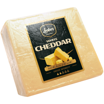 Lecker fehér Cheddar darbolt sajt*