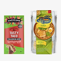 Meal kits and seasonings	