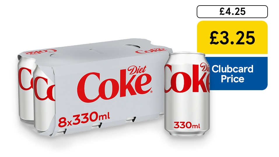 8-pack Diet Coke £3.25 