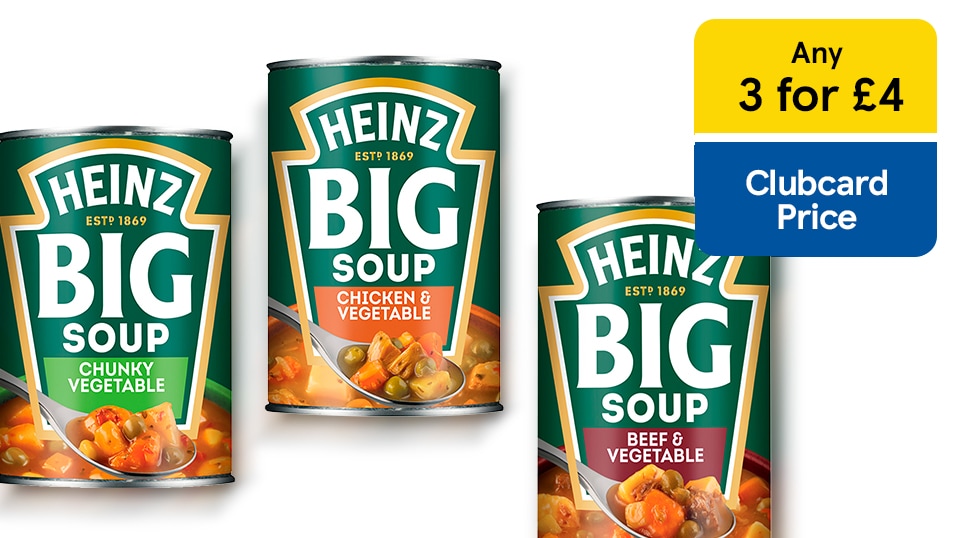 Heinz soup 3 for £4