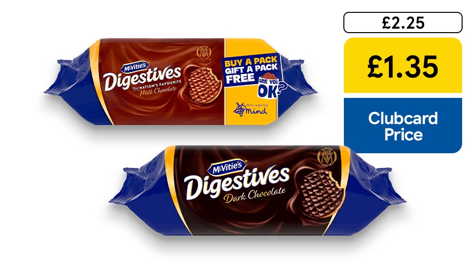 £1.35 McVities chocolate digestives