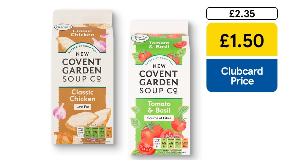 £1.50 New Covent Garden soups 560g
