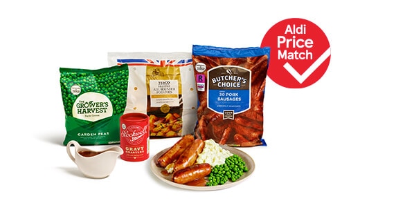 Sausages and mash £2.76