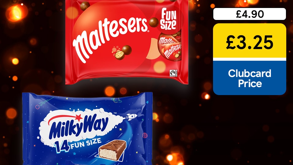 £3.25 funsize Maltesers, Twix and Milky Way