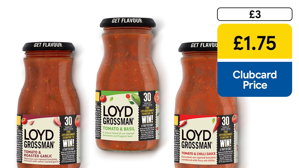 £1.75 Lloyd Grossman cooking sauces
