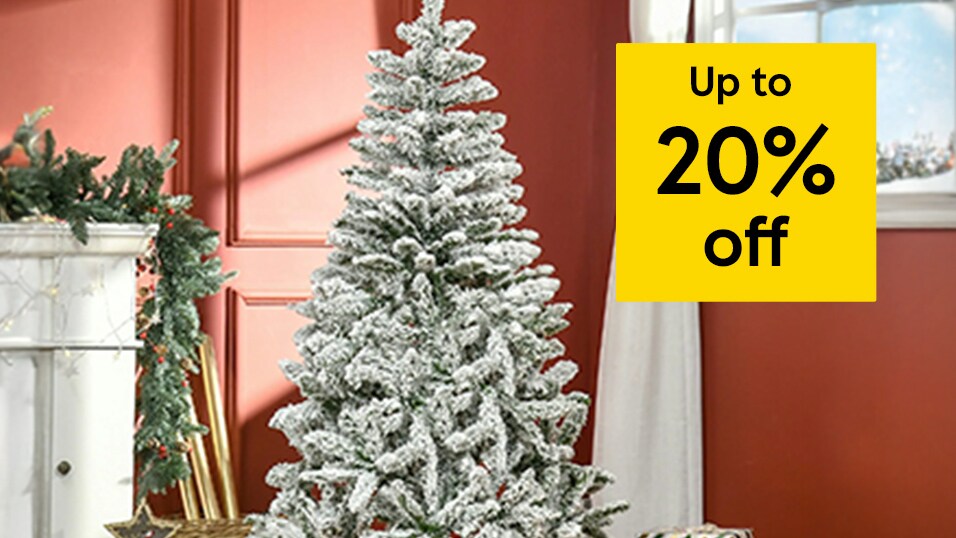 Get up to 20% off artificial Christmas trees