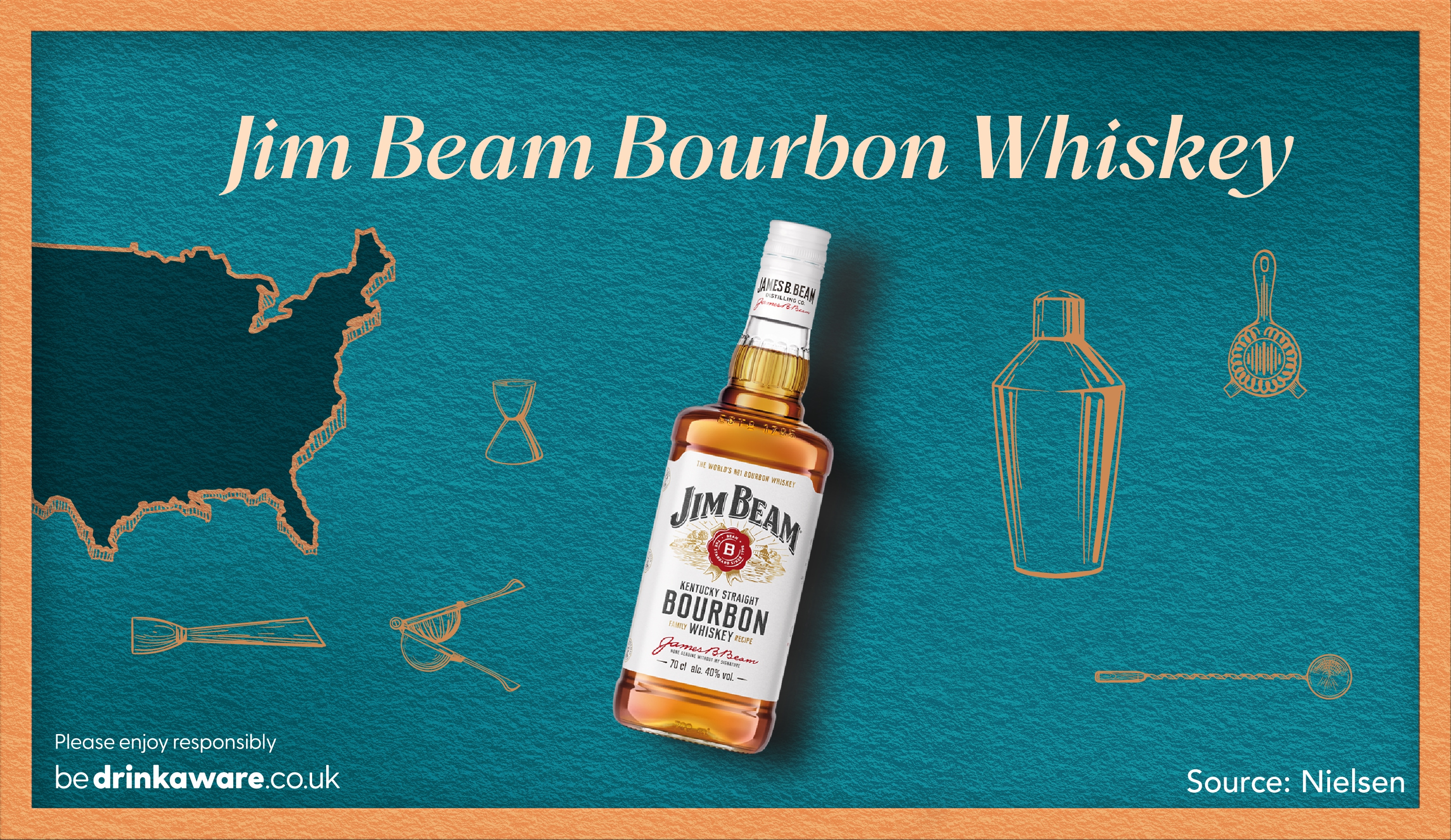 Jim Beam Bourbon Whiskey