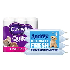 Toilet roll and kitchen roll