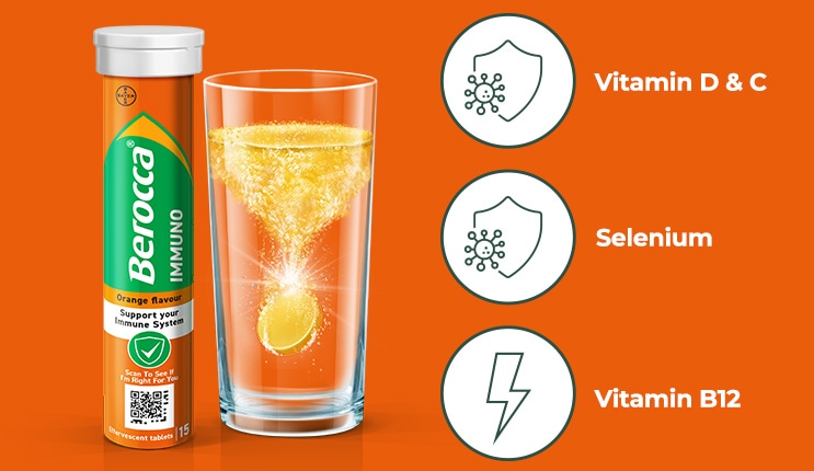 A daily glass of Berocca Immuno