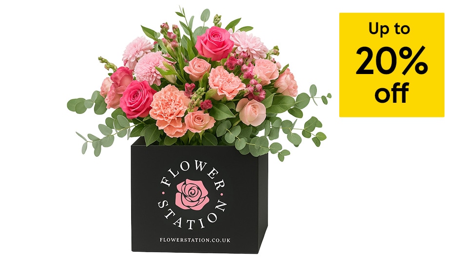 Up to 20% off flowers