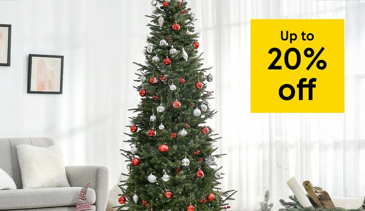 Get up to 20% off Christmas trees with our online sellers