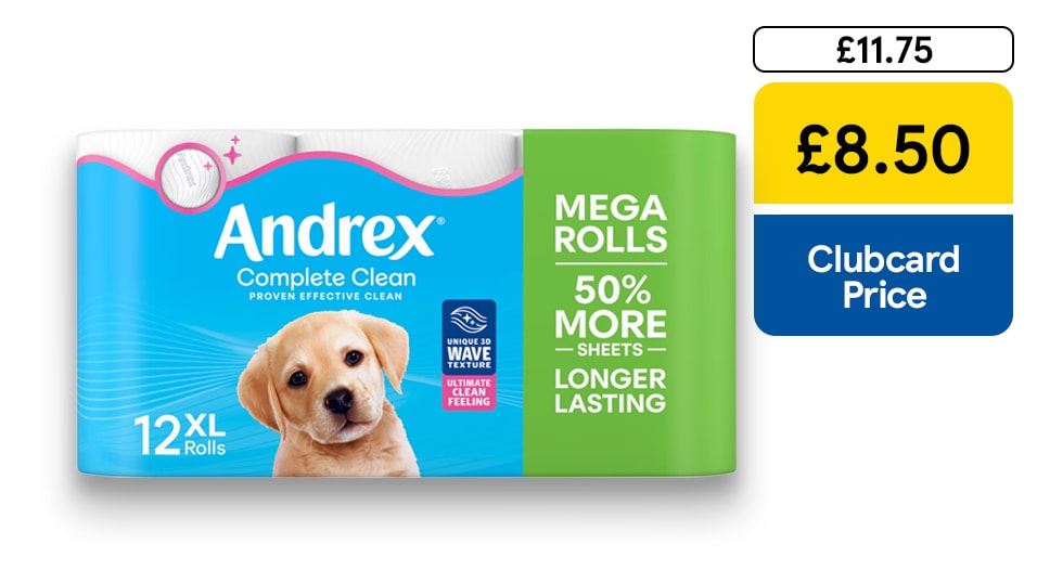 £8.50 Andrex Mega Roll 12-rolls