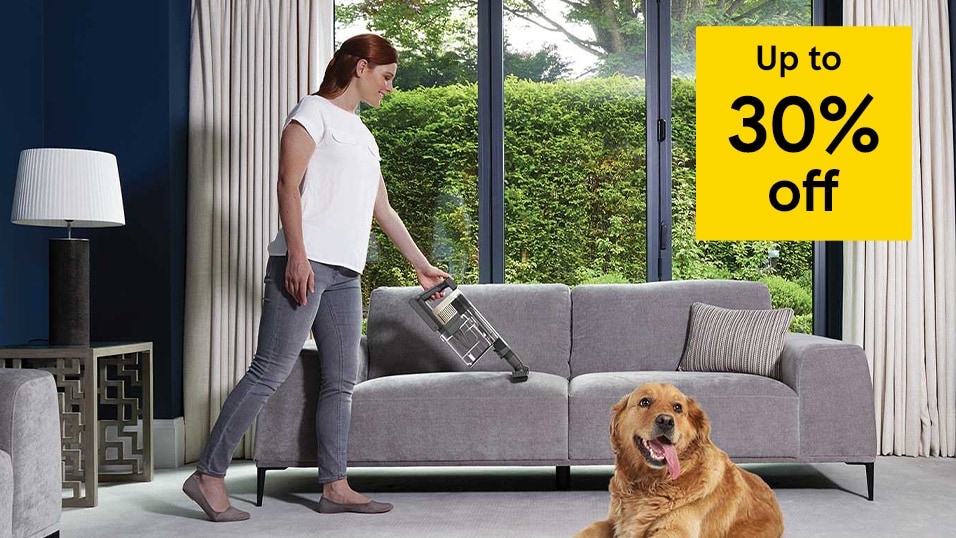 Up to 30% off vacuums and mops