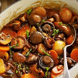 Mushroom bourguignon