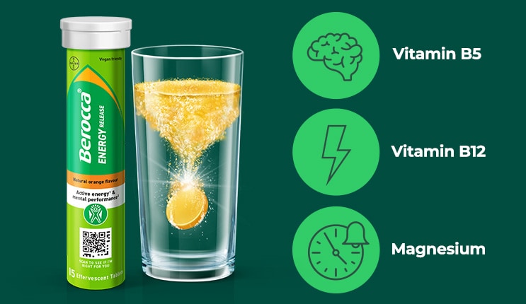 A daily glass of Berocca Effervescent tablets