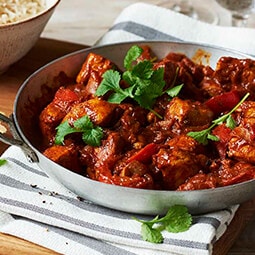 Chicken and tomato spiced curry