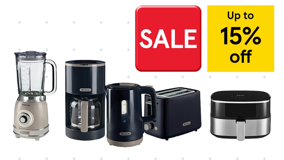 Up to 15% off electricals