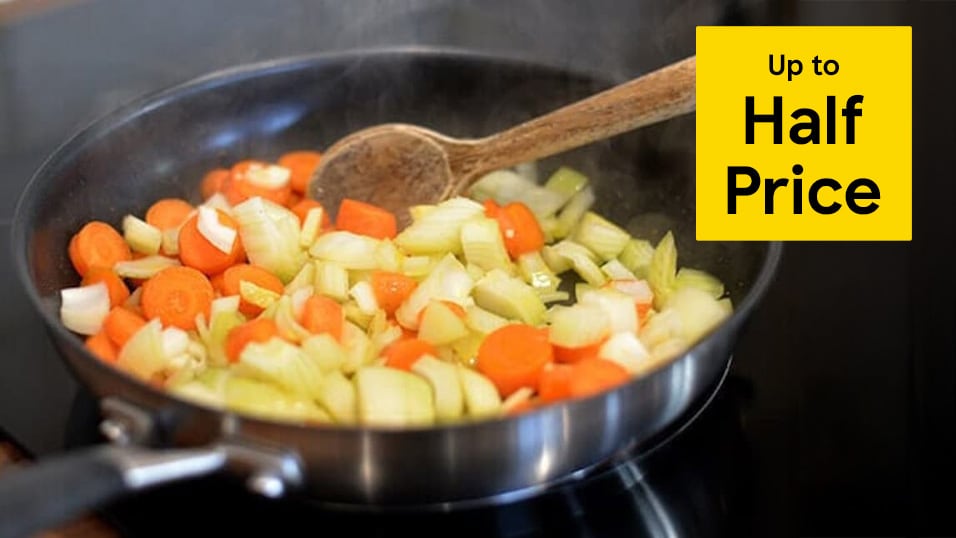 Up to half price cookware